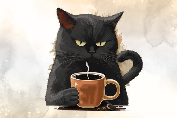 Black-Cat-And-Coffee-Watercolor-Clipart-Graphics-63314146-2-580x387.jpg