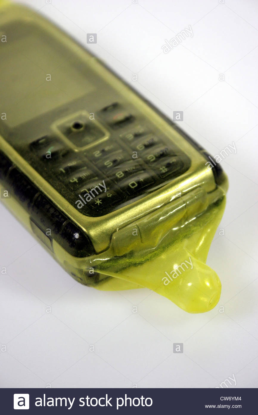 cellular-with-condom-mobile-phone-security-CW6YM4.jpg