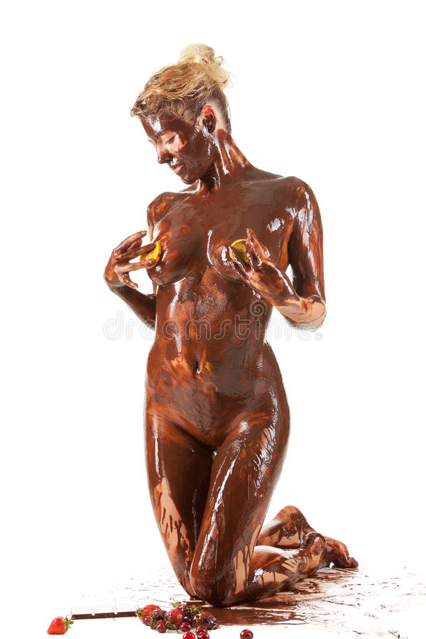 le-femme-nu-couvert-le-chocolat-crème-sucré-40862854.jpg